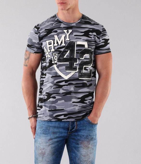 Мъжка тениска с прозрачен ефект