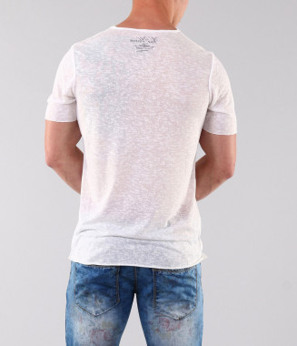 Мъжка бяла тениска с... 2