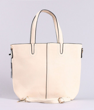 Дамска мръсно бяла чанта-123