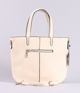 Дамска мръсно бяла чанта-123 2