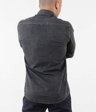 Спортна риза с дънков кант... 2