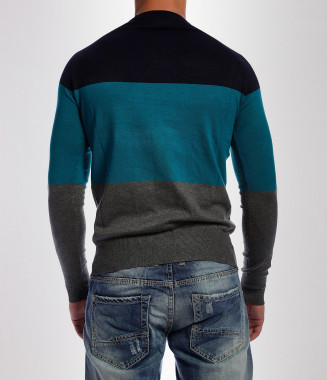 Мъжки стилен пуловер-17521 2