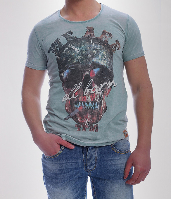 Мъжка тюркоазена тениска