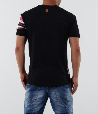 Мъжка черна тениска с... 2