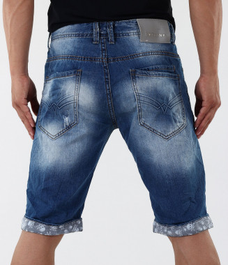 Мъжки къси дънки с актуален... 2