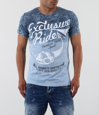 Мъжка  тениска с преливащ цвят