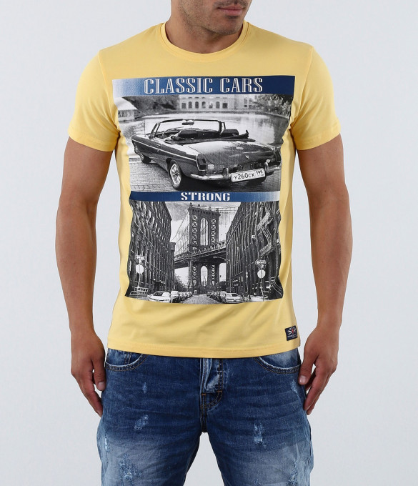 Мъжка модерна тениска-17477