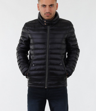 Мъжко стилно черно яке-18037