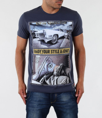 Мъжка тениска с голяма щампа