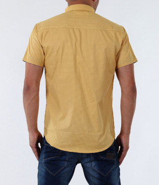 Мъжка риза с къс ръкав-15244 2