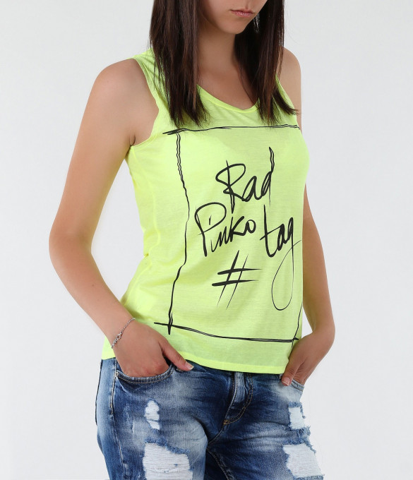 Дамски потник с надпис-3205