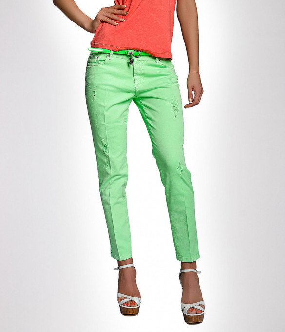 Дамски зелен панталон