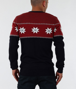 Мъжки модерен пуловер-17070 2