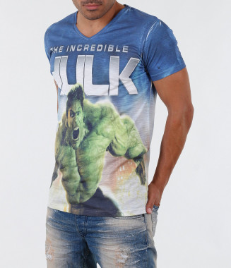 Мъжка тениска с апликация-3279