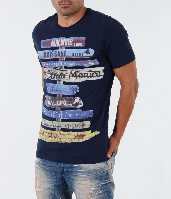 Стилна мъжка тениска-3286