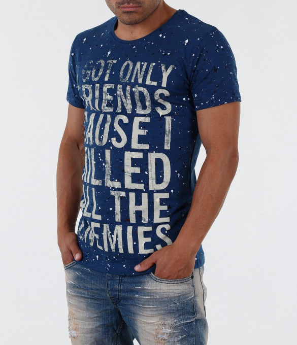 Мъжка тениска с надписи