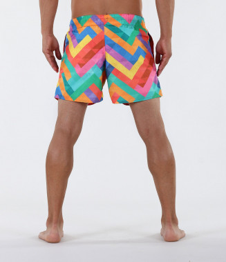 Мъжки къси плажни шорти 2