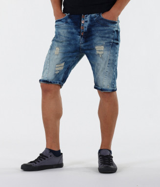 Мъжки къси вталени дънки