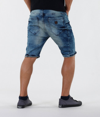 Мъжки къси вталени дънки 2