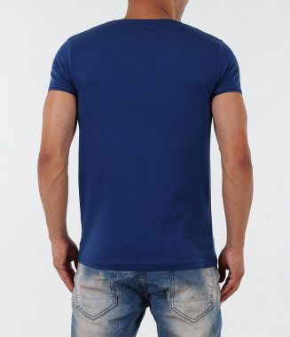 Мъжка синя тениска 2