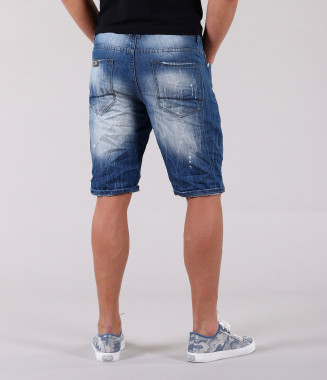  Мъжки къси дънки с бели... 2