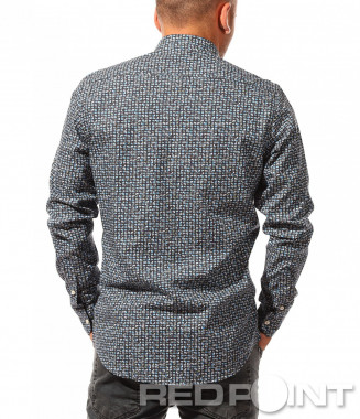 Ефектна риза с принт 8455 -... 2