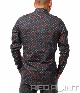 Тъмно синя риза с орнаменти... 2