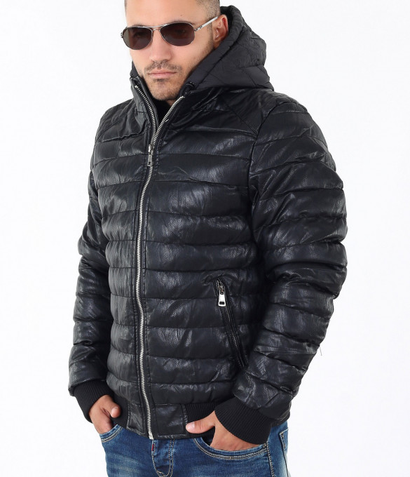 Мъжко черно яке-3606