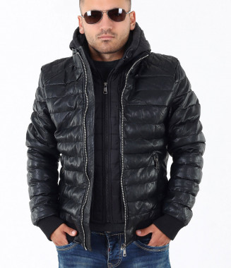 Мъжко черно яке-3606 2
