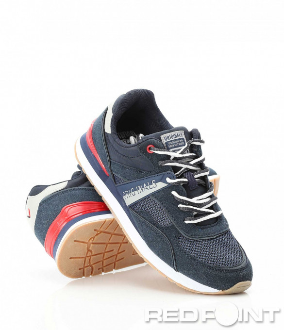 Спортни тъмно сини маратонки 9092 - Син