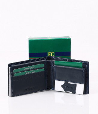 Стилен мъжки син портфейл-3620 2