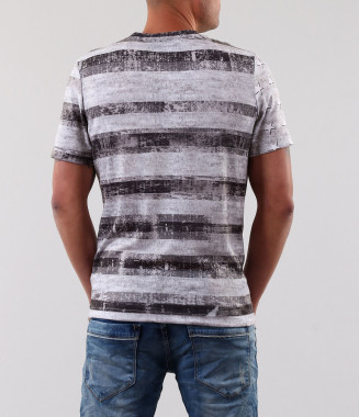 Мъжка тениска с модерен принт 2