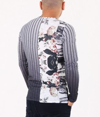 Мъжка цветна блуза-3756 2