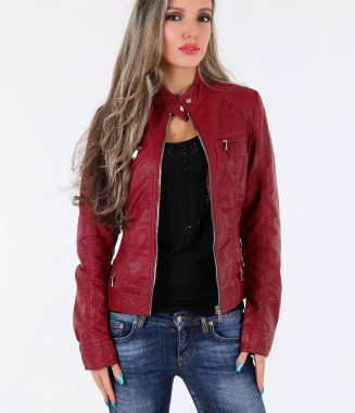 Дамско кожено яке 2