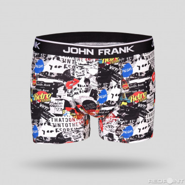 Черно-бели боксерки 5965 - Бял