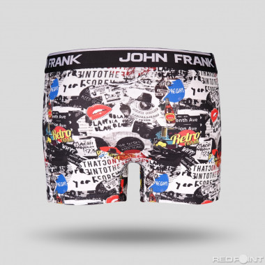 Черно-бели боксерки 5965 - Бял 2