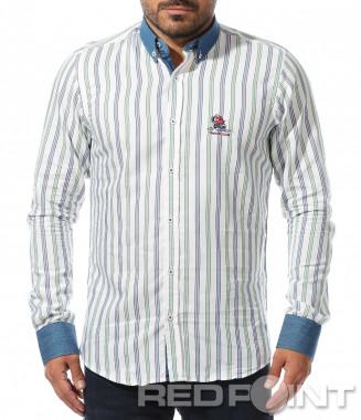 Бяла риза с декоративен...