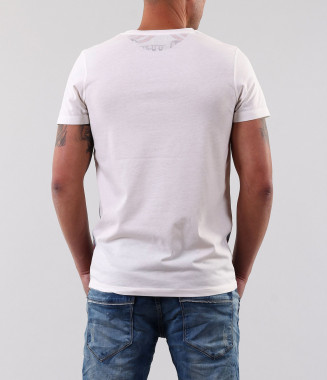 Мъжка тениска с цветно лице 2