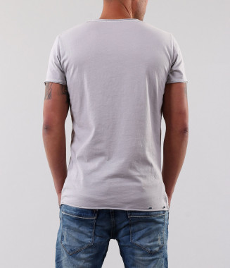 Мъжка сива тениска с стилна... 2