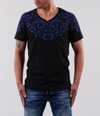 Мъжка черна тениска 