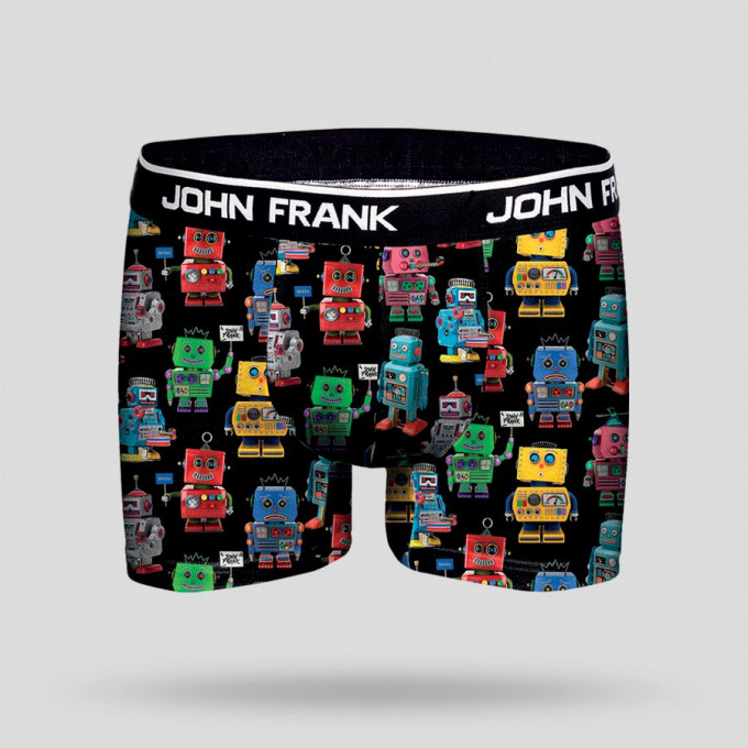 Боксери с анимиран принт 10846 - Черен