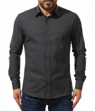 риза с дълъг ръкав 10941 - Сив