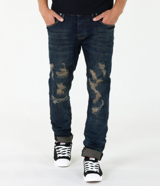 Мъжки сини дънки-3944