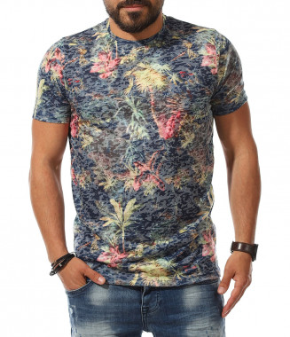 Лятна тениска с десен 12213...