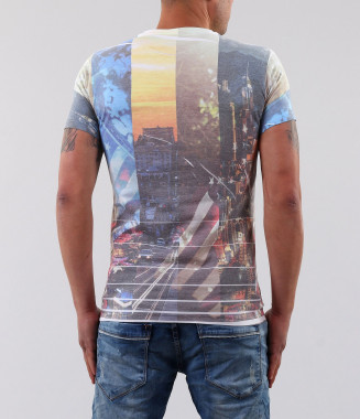Мъжка цветна тениска с... 2