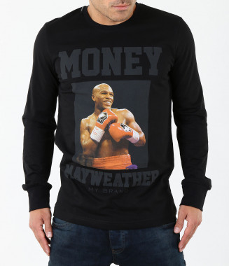  Мъжка черна блуза-3894