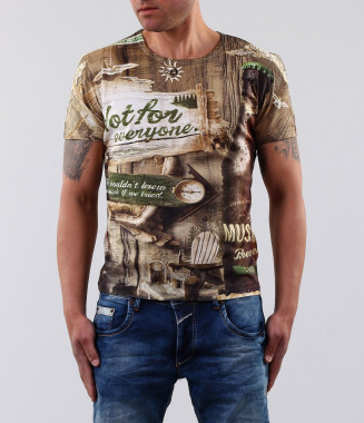 Мъжка цветна тениска-17360