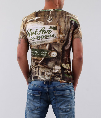 Мъжка цветна тениска-17360 2