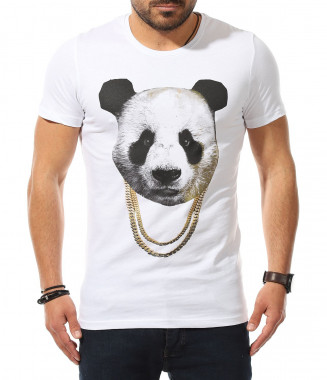 Тишърт с апликация с панда...
