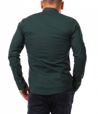 Семпла риза в зелен цвят... 2